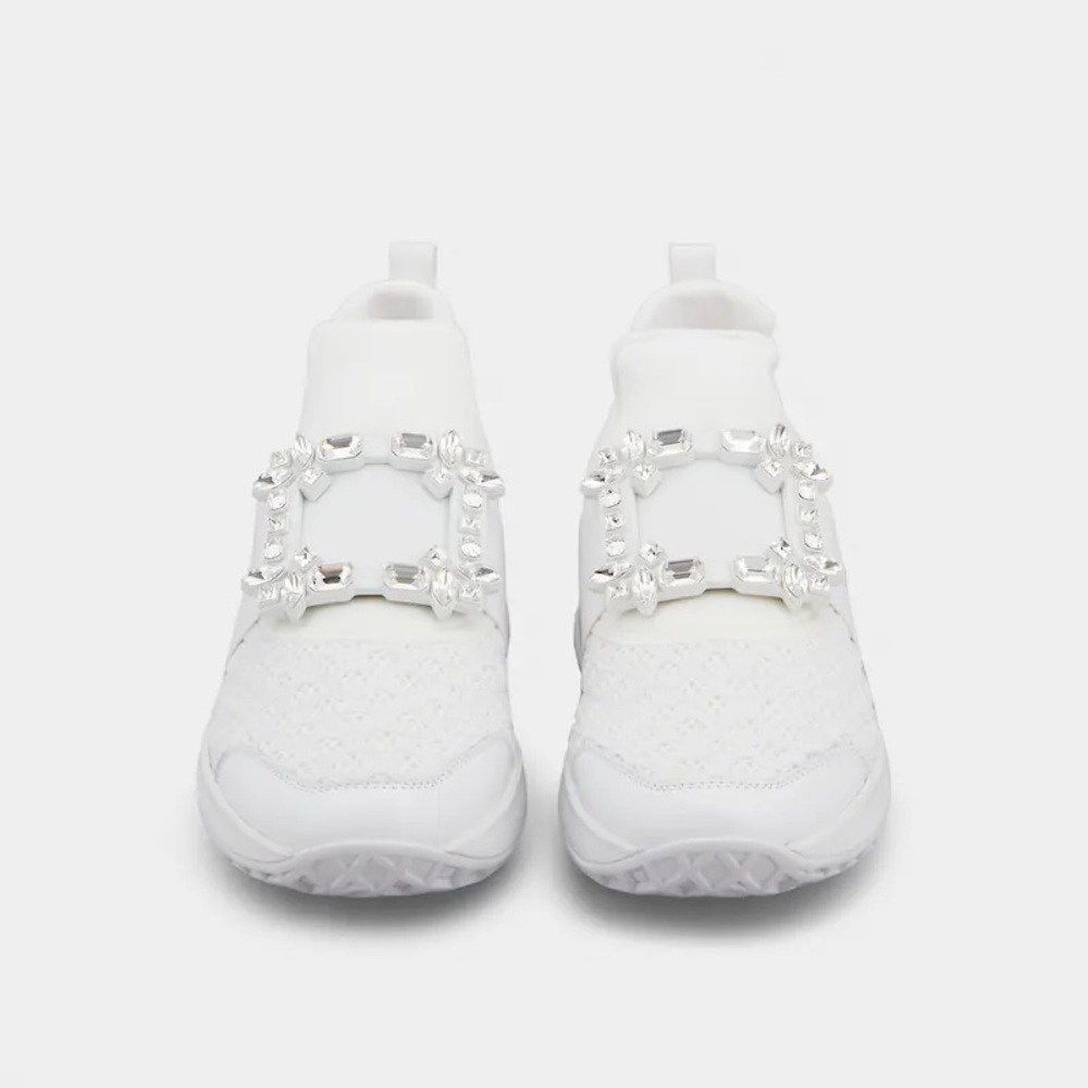SOLD!! Roger Vivier Viv’ Run Sneakers in White Sz 37